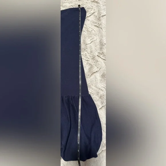 Freshman 1996 Blue Strapless Bandeau Bubble Hem Sweater Dress - Picture 7 of 10